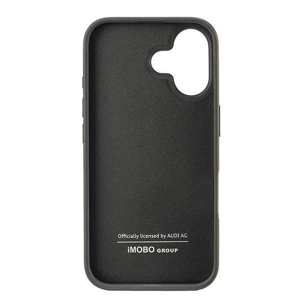 Audi Synthetic Leather iPhone 16 6.1" black/black hardcase AU-TPUPCIP16-GT/D2-BK_5