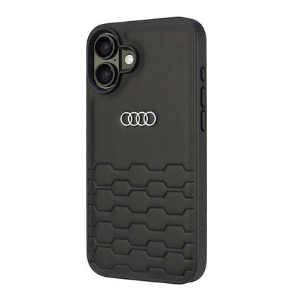 Audi Synthetic Leather iPhone 16 Plus 6.7" black/black hardcase AU-TPUPCIP16M-GT/D2-BK_1