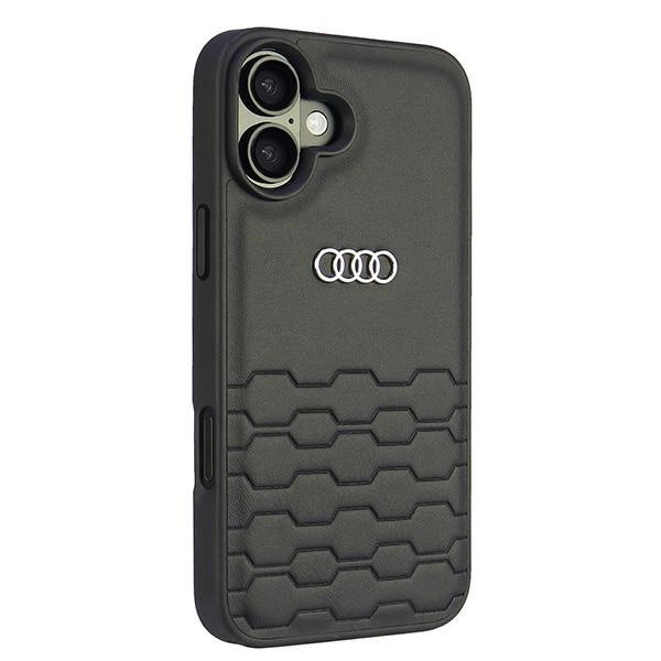 Audi Synthetic Leather iPhone 16 Plus 6.7" black/black hardcase AU-TPUPCIP16M-GT/D2-BK_2