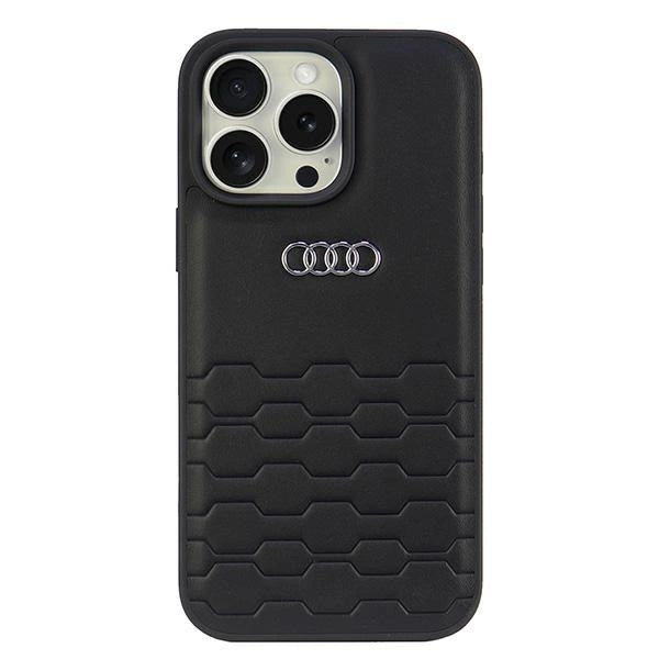 Audi Synthetic Leather iPhone 16 Pro Max 6.9" black/black hardcase AU-TPUPCIP16PM-GT/D2-BK_0
