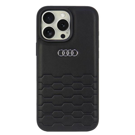 Audi Synthetic Leather iPhone 16 Pro Max 6.9" black/black hardcase AU-TPUPCIP16PM-GT/D2-BK_0