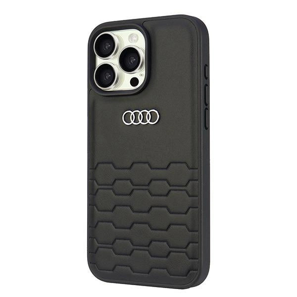 Audi Synthetic Leather iPhone 16 Pro Max 6.9" black/black hardcase AU-TPUPCIP16PM-GT/D2-BK_1