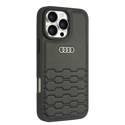 Audi Synthetic Leather iPhone 16 Pro Max 6.9" black/black hardcase AU-TPUPCIP16PM-GT/D2-BK_2