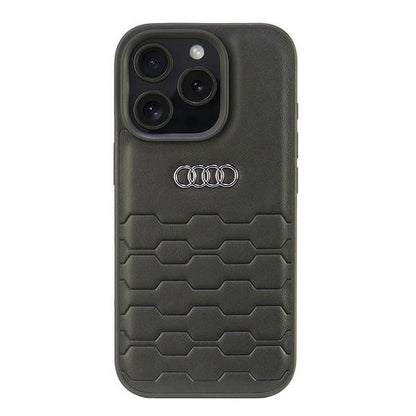 Audi Synthetic Leather iPhone 16 Pro 6.3" black/black hardcase AU-TPUPCIP16P-GT/D2-BK_0