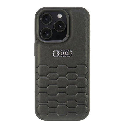 Audi Synthetic Leather iPhone 16 Pro 6.3" black/black hardcase AU-TPUPCIP16P-GT/D2-BK_0
