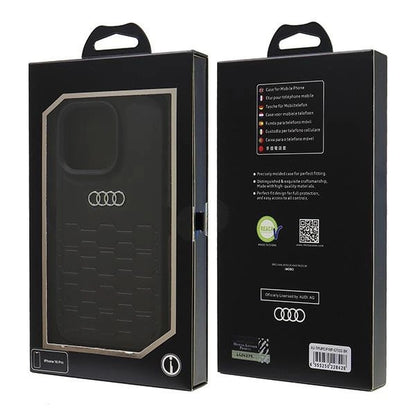 Audi Synthetic Leather iPhone 16 Pro 6.3" black/black hardcase AU-TPUPCIP16P-GT/D2-BK_6