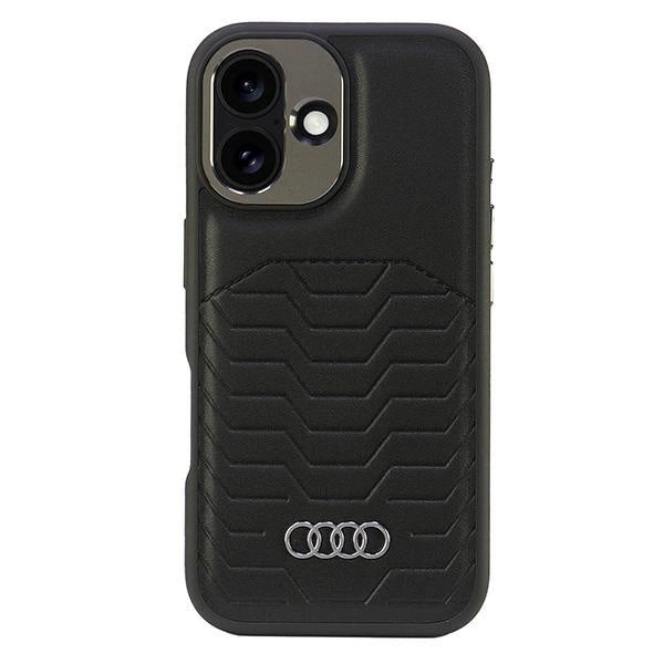 Audi Synthetic Leather MagSafe iPhone 16 Plus 6.7" black/black hardcase AU-TPUPCMIP16M-GT/D3-BK_0