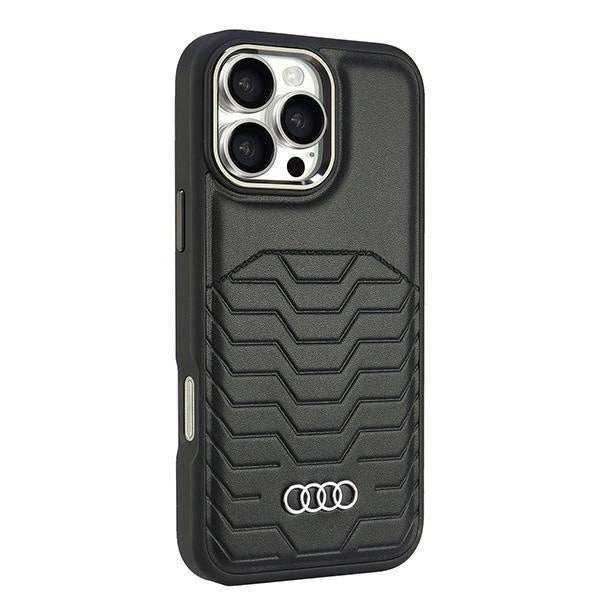 Audi Synthetic Leather MagSafe iPhone 16 Pro Max 6.9" black/black hardcase AU-TPUPCMIP16PM-GT/D3-BK_1