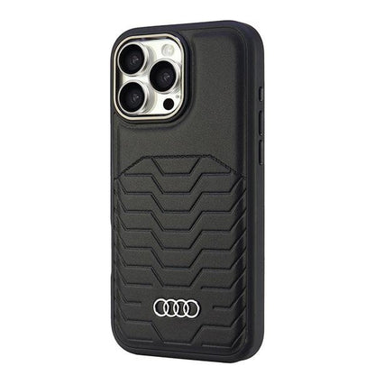 Audi Synthetic Leather MagSafe iPhone 16 Pro Max 6.9" black/black hardcase AU-TPUPCMIP16PM-GT/D3-BK_2
