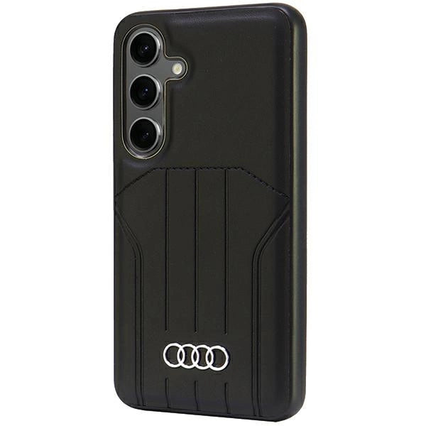 Audi Synthetic Leather MagSafe S24 S921 black/black hardcase AU-TPUPCMS24-Q5/D1-BK_1