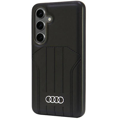 Audi Synthetic Leather MagSafe S24 S921 black/black hardcase AU-TPUPCMS24-Q5/D1-BK_1