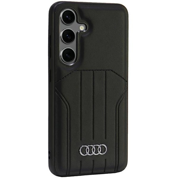 Audi Synthetic Leather MagSafe S24 S921 black/black hardcase AU-TPUPCMS24-Q5/D1-BK_2
