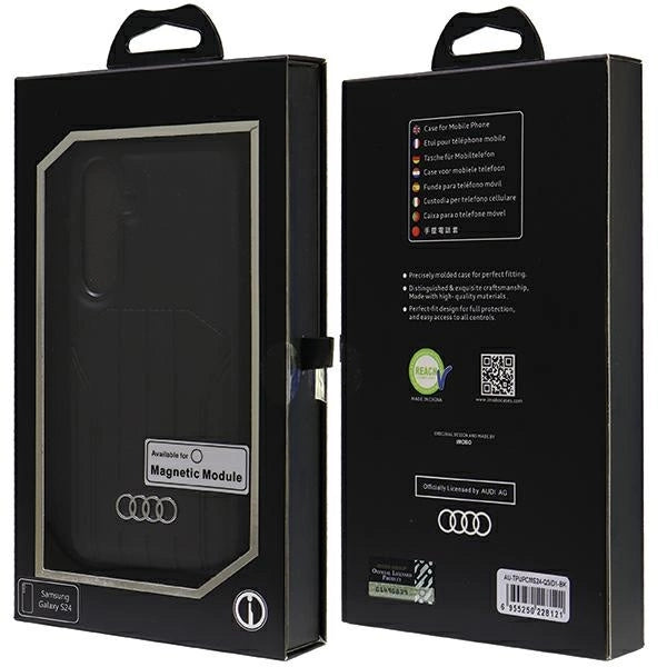 Audi Synthetic Leather MagSafe S24 S921 black/black hardcase AU-TPUPCMS24-Q5/D1-BK_6