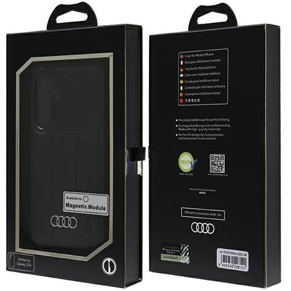 Audi Synthetic Leather MagSafe S24 S921 black/black hardcase AU-TPUPCMS24-Q5/D1-BK_6