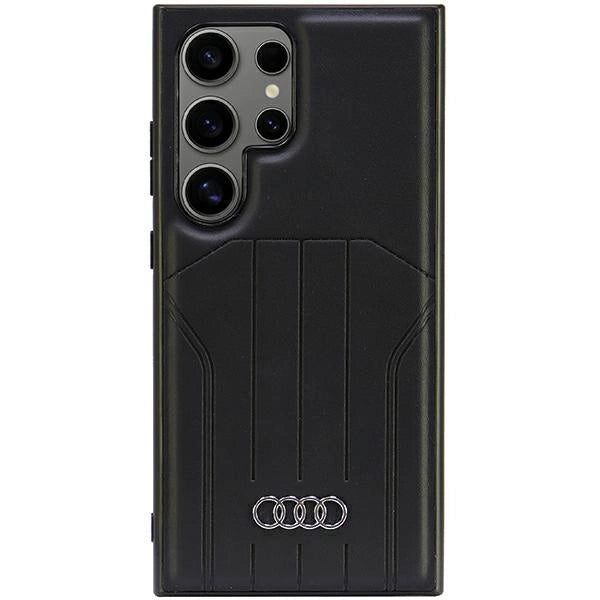 Audi Synthetic Leather MagSafe S24 Ultra S928 black/black hardcase AU-TPUPCMS24U-Q5/D1-BK_0