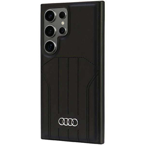 Audi Synthetic Leather MagSafe S24 Ultra S928 black/black hardcase AU-TPUPCMS24U-Q5/D1-BK_1