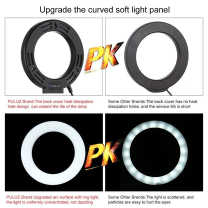 Ring LED lamp Puluz with adjustable base PU391_6