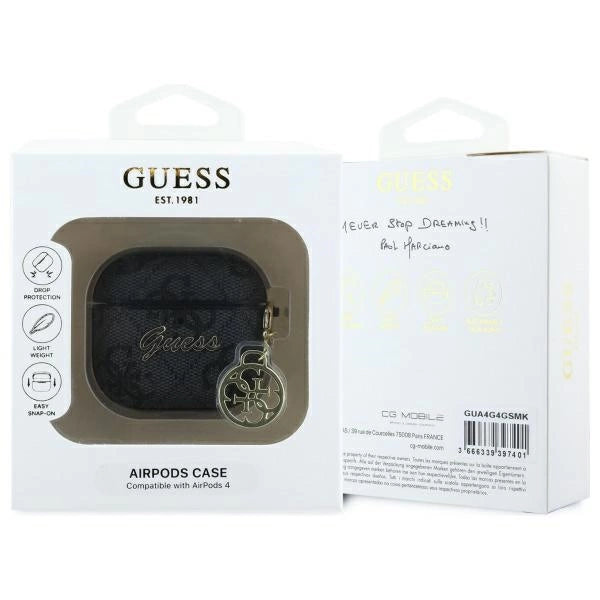 Guess GUA4G4GSMK AirPods 4 cover black/black 4G Charm Collection_2