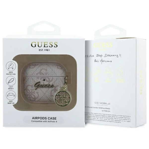 Guess GUA4G4GSMP AirPods 4 cover pink/pink 4G Charm Collection_2