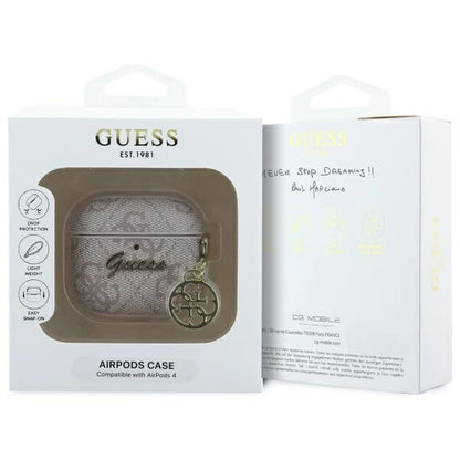 Guess GUA4G4GSMP AirPods 4 cover pink/pink 4G Charm Collection_2