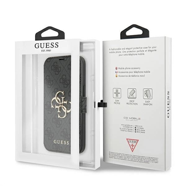 Guess GUBKP13X4GMGGR iPhone 13 Pro Max 6.7&quot; gray/gray book 4G Big Metal Logo_6