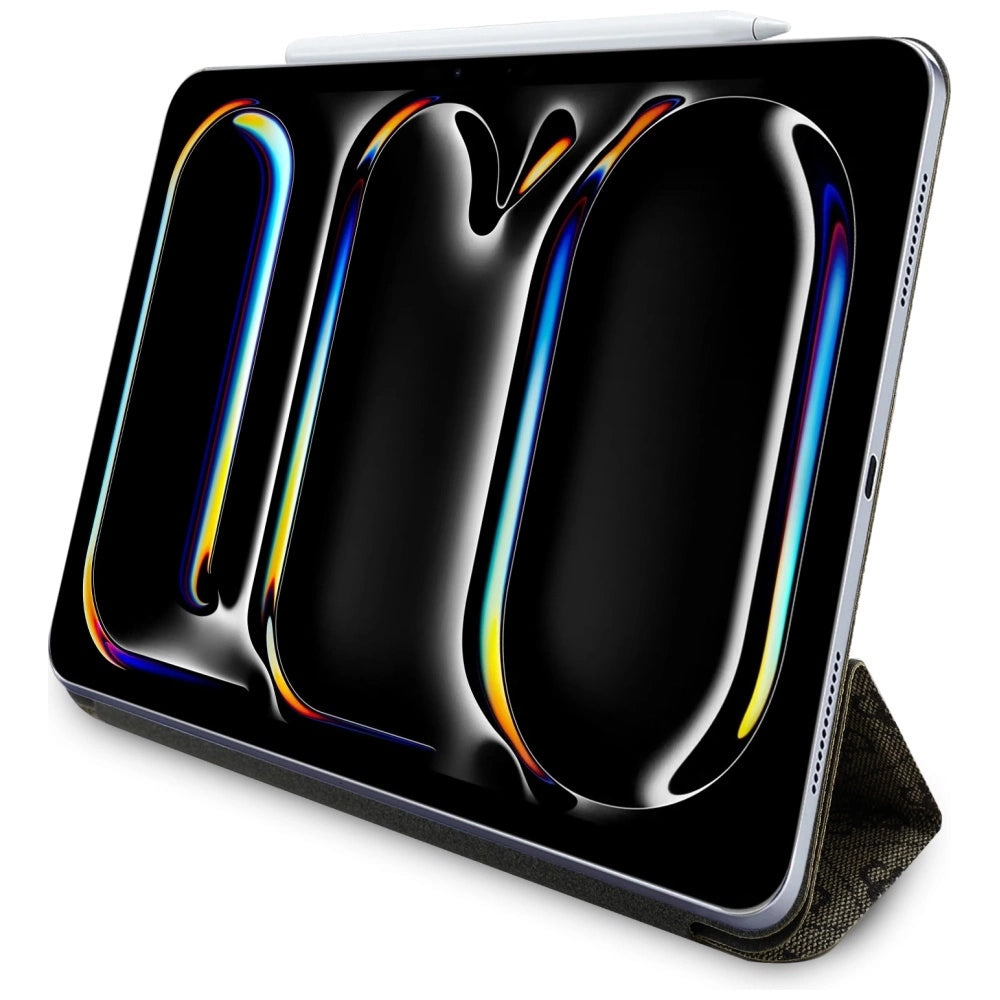Guess GUFC11PM24PS4SGW iPad Pro 11" 2024 brown Magnetic 4G Big Logo_4