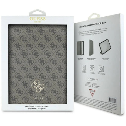 Guess GUFC11PM24PS4SGW iPad Pro 11" 2024 brown Magnetic 4G Big Logo_5