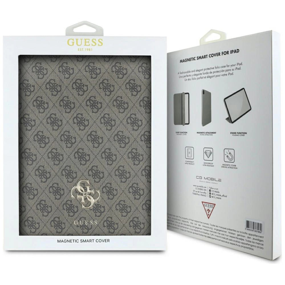 Guess GUFC13RM24PS4SGW iPad Air 13&quot; 2024 brown Magnetic 4G Big Logo_4