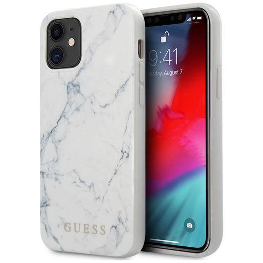 Guess Marble Case for iPhone 12 mini 5.4" - White_0