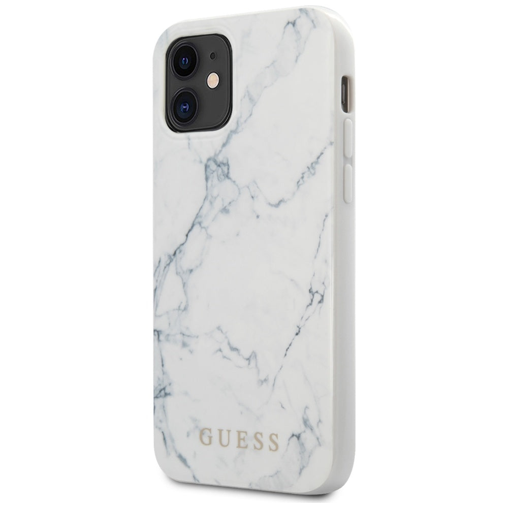 Guess Marble Case for iPhone 12 mini 5.4" - White_4