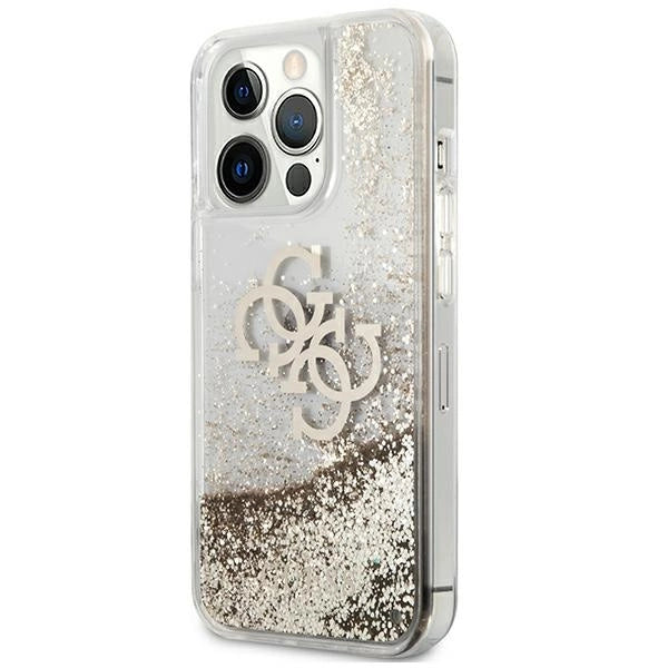 Guess 4G Big Liquid Glitter case for iPhone 13 Pro Max 6.7" - gold_1