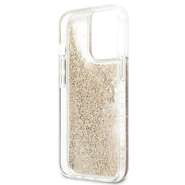 Guess 4G Big Liquid Glitter case for iPhone 13 Pro Max 6.7" - gold_6