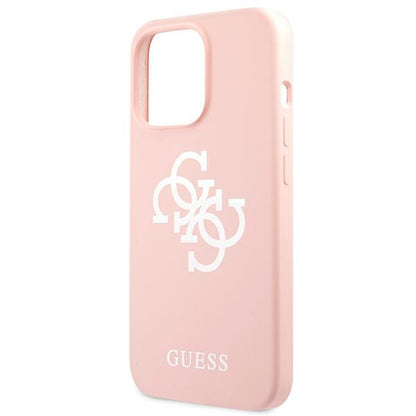Guess Silicone 4G Logo Case for iPhone 13 Pro Max 6.7" - Pink_5