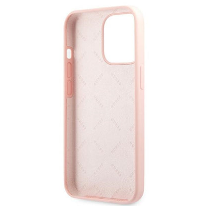 Guess Silicone 4G Logo Case for iPhone 13 Pro Max 6.7" - Pink_6