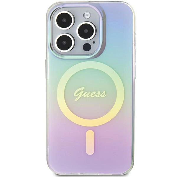 Guess GUHMP15LHITSU iPhone 15 Pro 6.1" purple/purple hardcase IML Iridescent MagSafe_2
