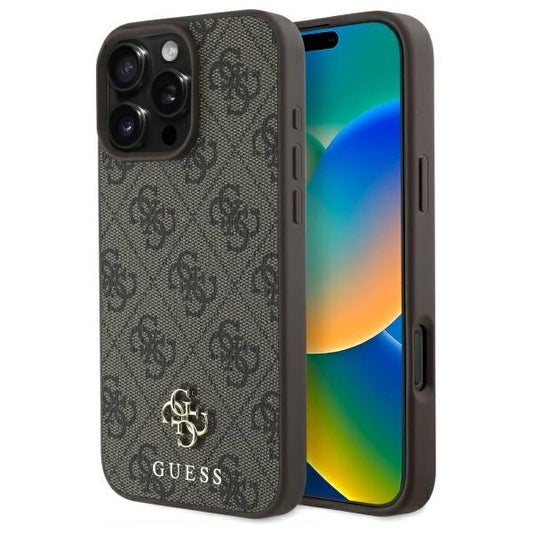 Guess GUHMP16XP4SM4MW iPhone 16 Pro Max 6.9&quot; brown/brown hardcase 4G Small Classic MagSafe_0