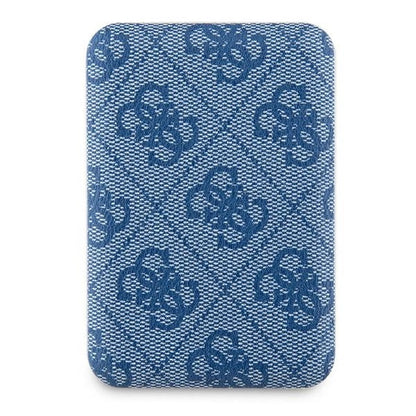Guess Powerbank inductive 15W GUPB5FP4EMGB 5000mAh blue/blue 4G Leather Metal Logo MagSafe_1