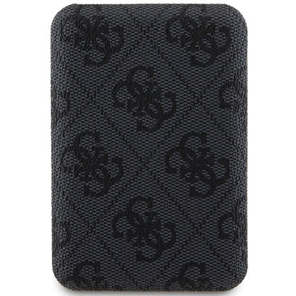 Guess Powerbank inductive 15W GUPB5FP4EMGK 5000mAh black/black 4G Leather Metal Logo MagSafe_1