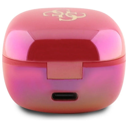 Guess Bluetooth headphones GUTWSJ144ESF TWS + docking station fuchsia/fuschia Iridescent 4G Printed Logo_3