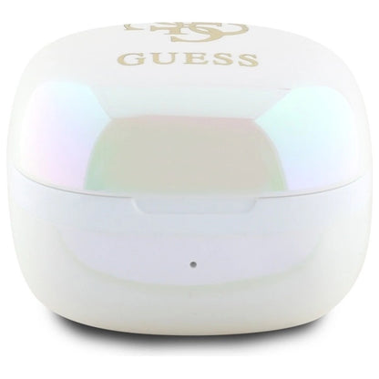 Guess Bluetooth headphones GUTWSJ144ESH TWS + docking station white/white Iridescent 4G Printed Logo_3