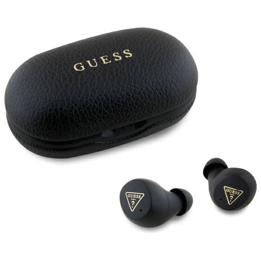 Guess Bluetooth headphones GUTWSPGTSPSK TWS + docking station black/black Grained Classic Logo_0
