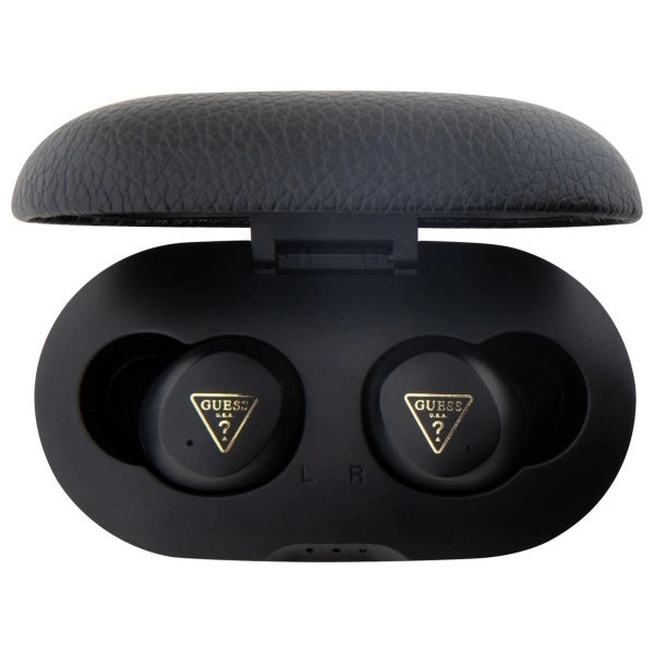 Guess Bluetooth headphones GUTWSPGTSPSK TWS + docking station black/black Grained Classic Logo_2