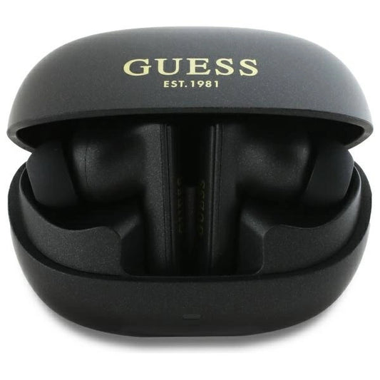 Guess Bluetooth headphones GUTWST88MCTGK TWS + docking station black/black Capsule Printed Logo_0