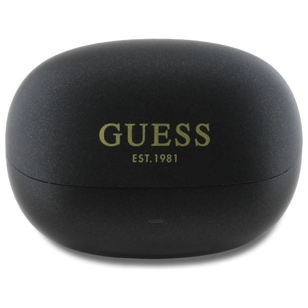 Guess Bluetooth headphones GUTWST88MCTGK TWS + docking station black/black Capsule Printed Logo_1