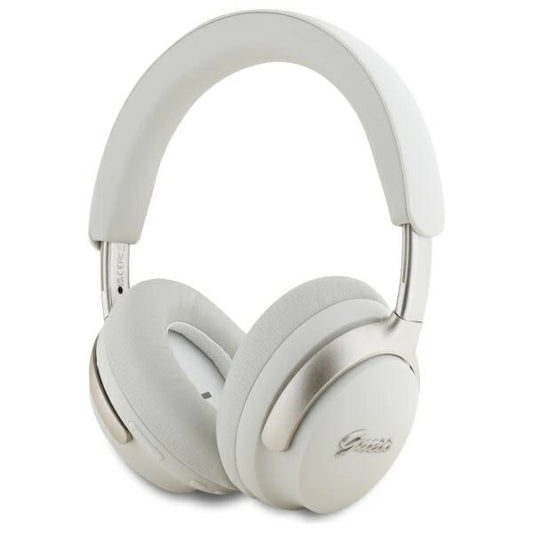 Guess Bluetooth ANC Headphones GUBHC22PSFCSME Beige/Beige Metal Script Logo_0
