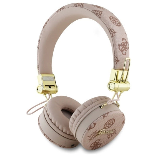 Guess Bluetooth ENC GUBH70EPOSMW Brown/Brown Peony Script Round Shape Headphones_0