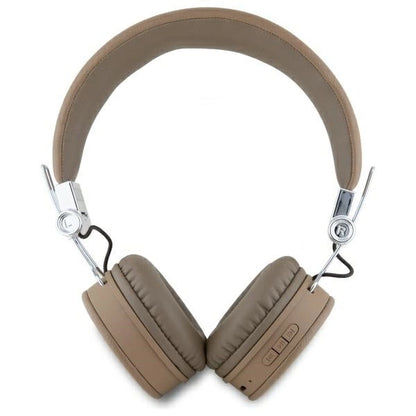 Guess Bluetooth ENC GUBH70PGTSPSW Brown Grained Classic Round Shape Headphones_2