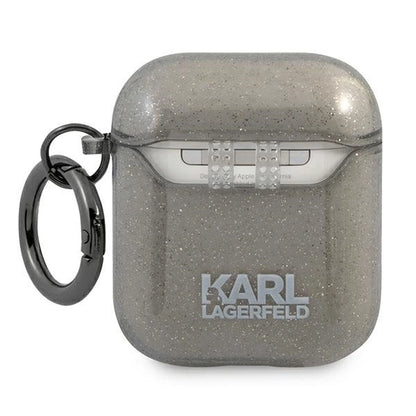 Karl Lagerfeld KLA2UCHGK AirPods 1/2 cover black/black Glitter Choupette_1
