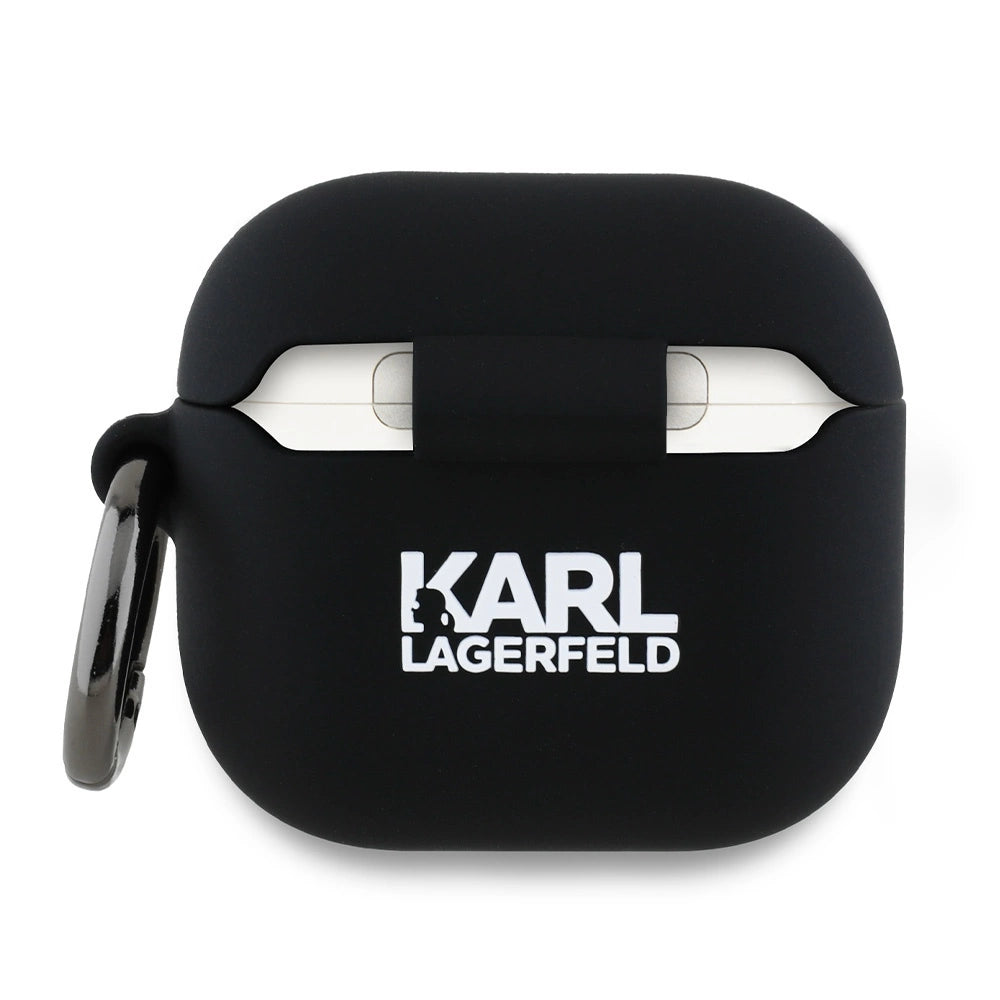 Karl Lagerfeld KLA4RUNCHK AirPods 4 cover black/black Silicone Choupette Head 3D_1