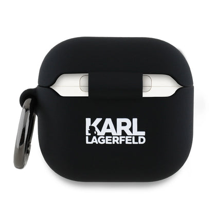 Karl Lagerfeld KLA4RUNCHK AirPods 4 cover black/black Silicone Choupette Head 3D_1